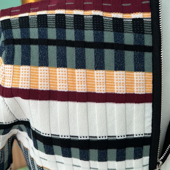 Milly Textured Tech Stripe Dress - Size M - NWT - Picture 10 of 16